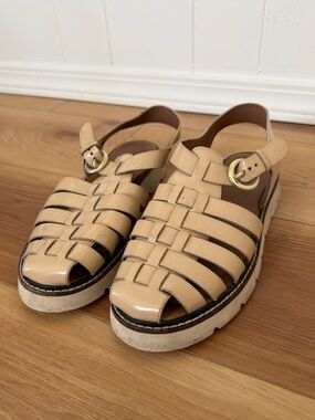 Anthropologie Fisherman’s Nude Sandals